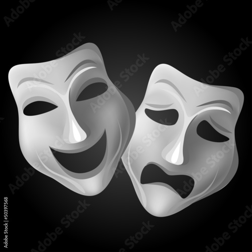 Board z aluminiowym obramowaniem Zestaw maska ​​teatralna
