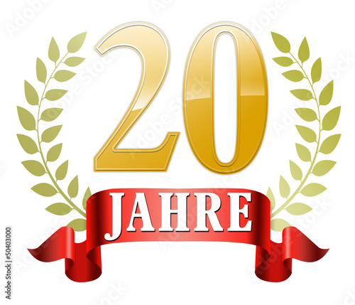jubiläum 20 jahre StockIllustration Adobe Stock