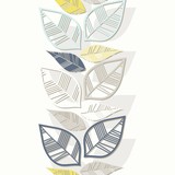 błękitne szare żółte liście pionowy nieskończony border