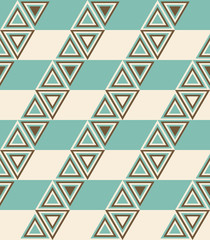 Fashion pattern with triangles and stripes