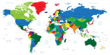 Fototapeta Mapy - World map-countries