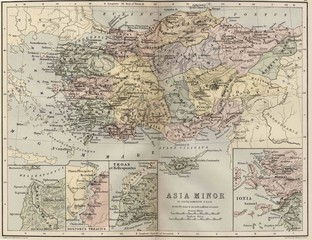 Wall Mural - Asia Minor vintage map