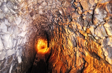 Wall Mural - Mine tunnel with path