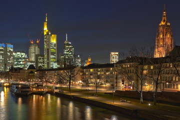 Sticker - Frankfurt am Main - Blick von der Alten Brücke - 2013