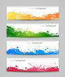 Set of colored backgrounds
