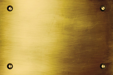 Brushed gold plate