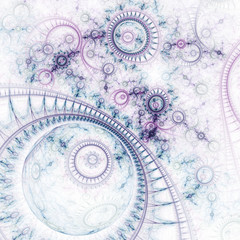 Wall Mural - Closeup of a clockwork, steampunk watch pattern, time theme