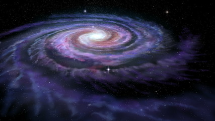 Wall Mural - spiral galaxy milky way