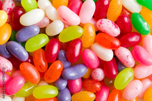 Naklejka - mata magnetyczna na lodówkę jelly beans