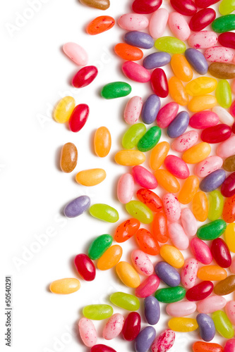 Fototapeta na wymiar the jelly beans border