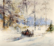 © bittedankeschön - winter landschaft zeichnung