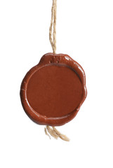 wax seal with a rope on a white background