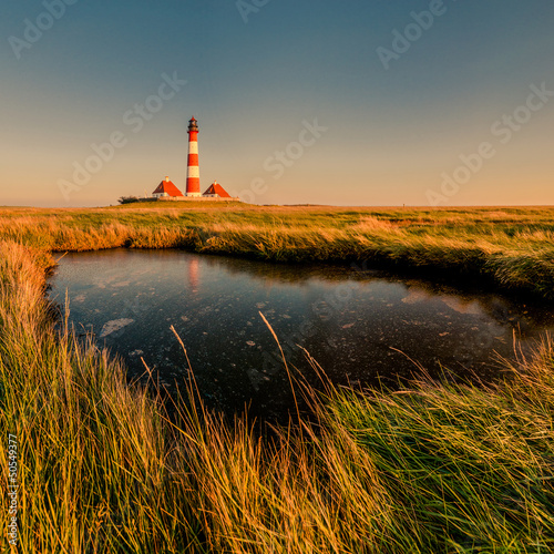 Obraz na płótnie canvas Latarnia morska w Westerhever