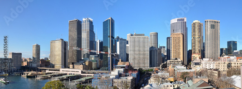 Nowoczesny obraz na płótnie Sydney City Skyline Panorama, Australia.