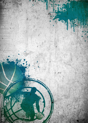 Tapeta ścienna na wymiar Basketball and streetball poster or flyer background