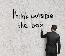 Wall Mural - think outside the box