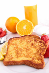 Wall Mural - french sugar toast, breakfast