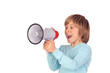 © Gelpi - Portrait of adorable child with a megaphone