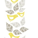 żółte ptaki wśród liści pionowy nieskończony border