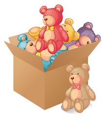 Sticker - A box full of toys