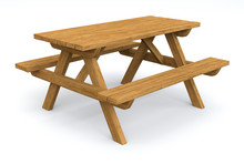 Isolated Picnic Table