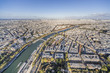 panorama de la ville de Paris et seine vue de la tour Effeil