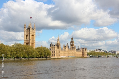 Naklejka samoprzylepna Londyn, Wielka Brytania - pałac Westminster