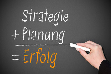 Wall Mural - Erfolg durch Strategie und Planung