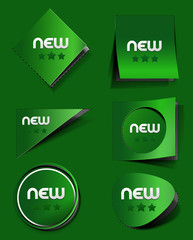 Canvas Print - new labels, tag, sticker design element . vector.