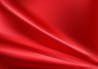 Red silk background with some soft folds
