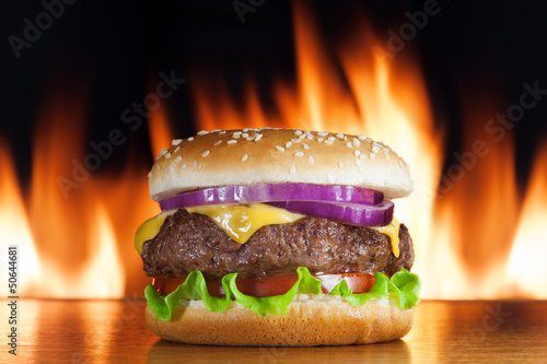 Naklejka samoprzylepna Cheeseburger