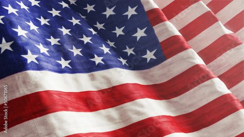 Naklejka - mata magnetyczna na lodówkę American Flag
