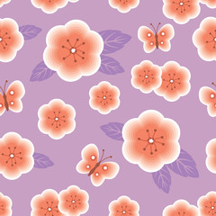 Wall Mural - Flower seamless pattern