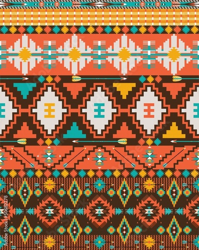 Obraz na płótnie canvas dwuczęściowy "dyptyk" Aztec geometryczny wzór