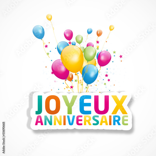 Joyeux Anniversaire Stock Vector Adobe Stock Joyeux Anniversaire Stock Vector Adobe Stock