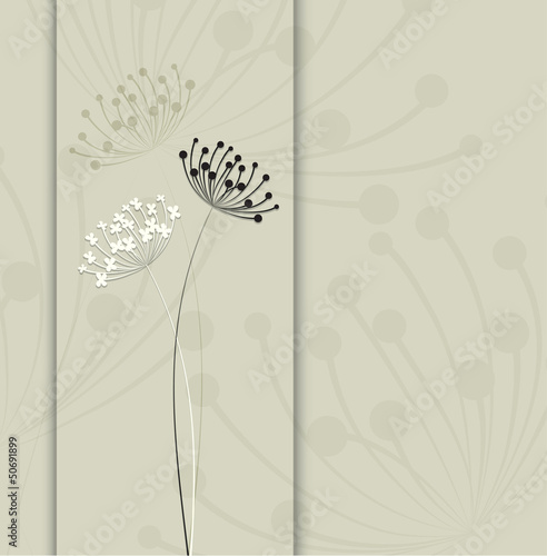 Naklejka dekoracyjna Abstract flower background