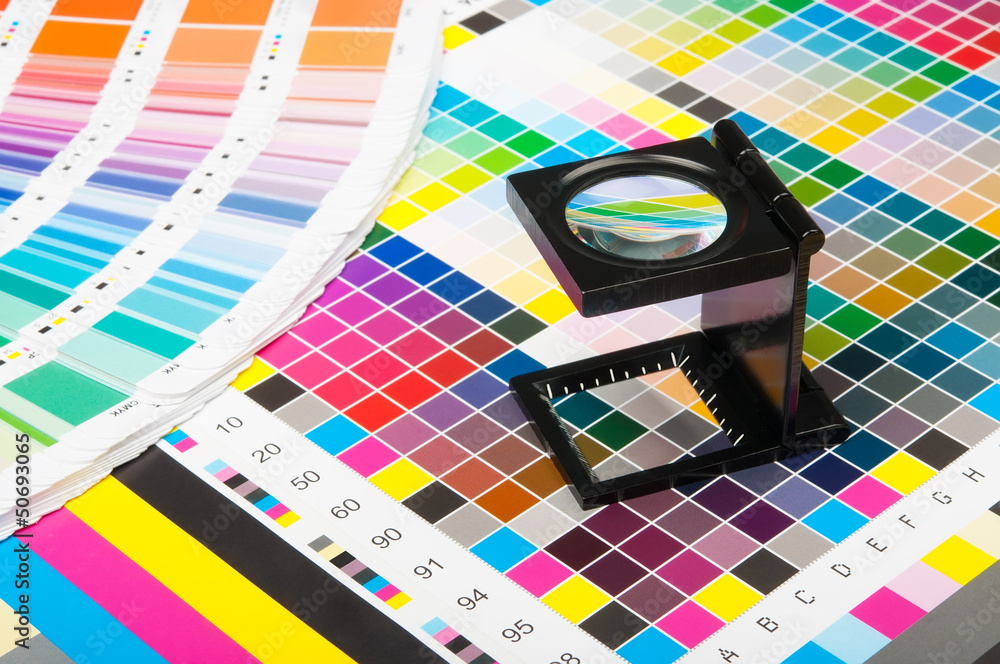 Color management in print production - obrazy, fototapety, plakaty 