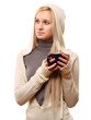 © lenets_tan - Young woman with a cup of hot drink