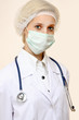 © lenets_tan - A medical doctor woman in uniform with stethoscope