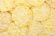 Corn cakes texture background