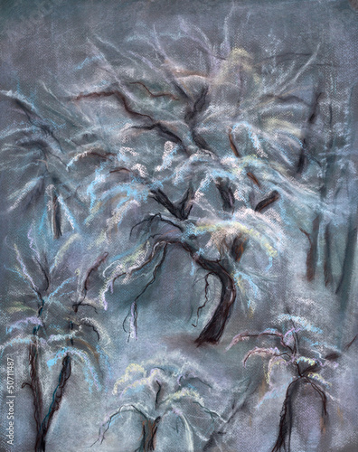 Obraz w ramie Winter trees
