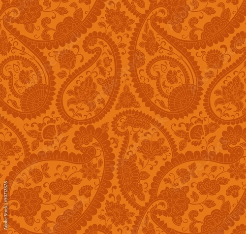 Tapeta ścienna Paisley kwiatowy wzór, tekstylia, Radżastan, królewskie Indie