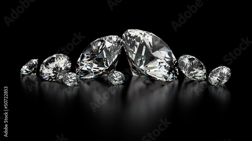 Dekoracja na wymiar  diamenty
