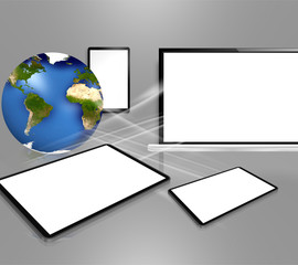 Wall Mural - modern business and technology