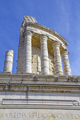 Wall Mural - Trophy of Augustus in La Turbie, South of France