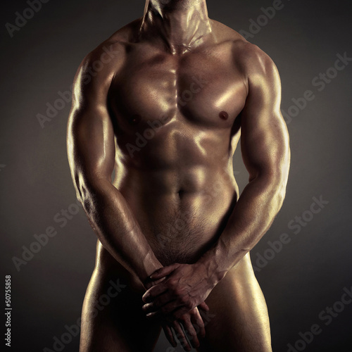 Obraz w ramie Naked athlete