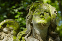 Statue Of An Angel On Old Cemetery