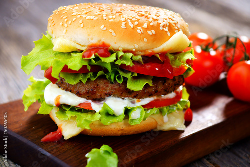 Naklejka samoprzylepna Burger