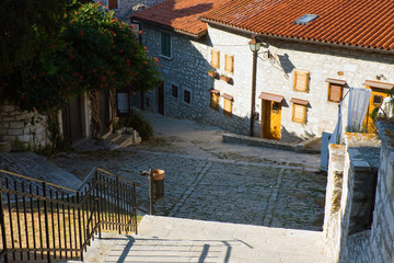 Wall Mural - architecture of Rovinj, Croatia. Istria touristic attraction