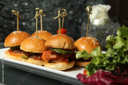 Naklejka samoprzylepna Mini burgery